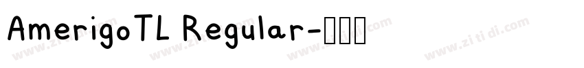 AmerigoTL Regular字体转换